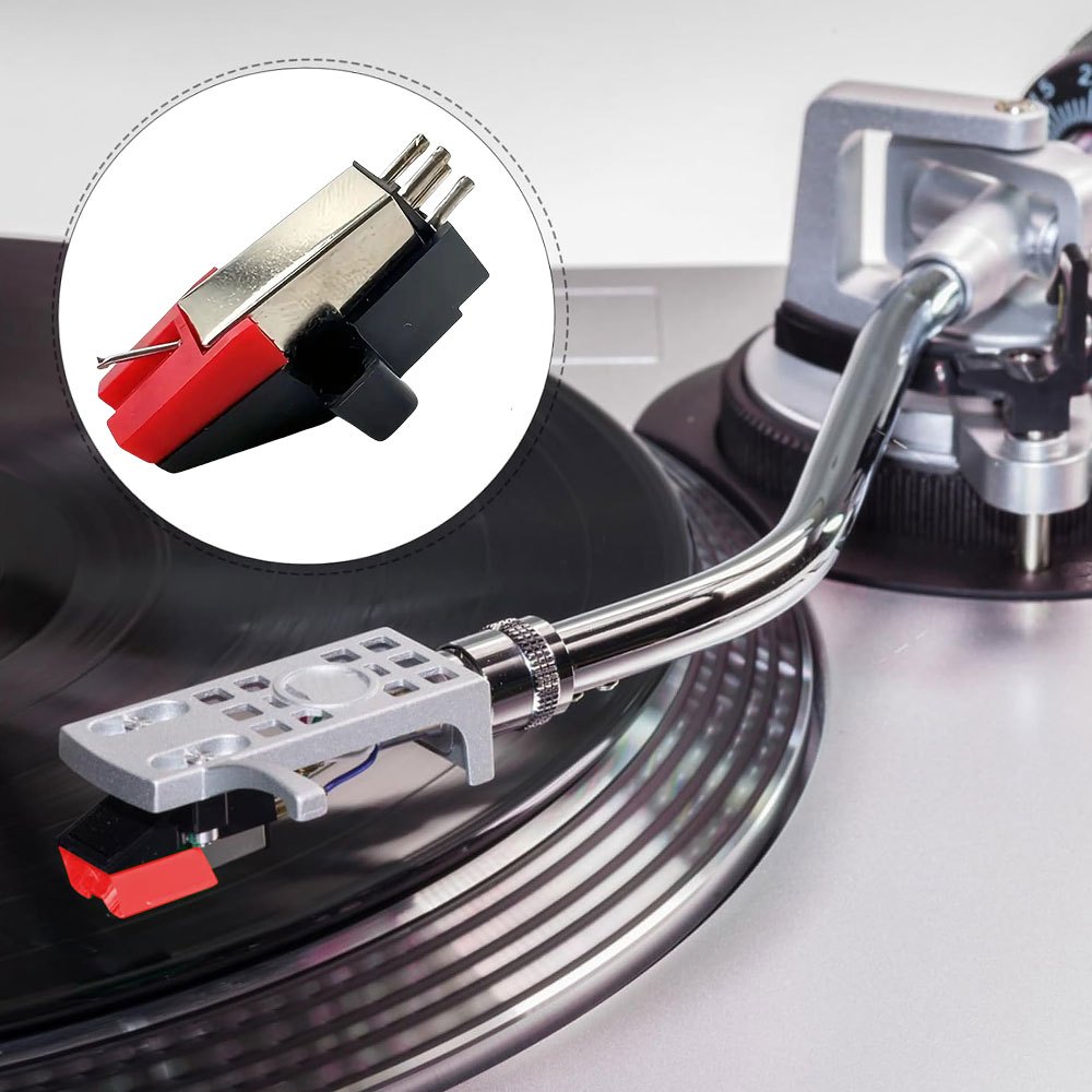 Dynamic Magnetic Phonograph Turntable Cartridge With * Stylus And  Piezoelectric Pickup For Record Player Update And Replacement