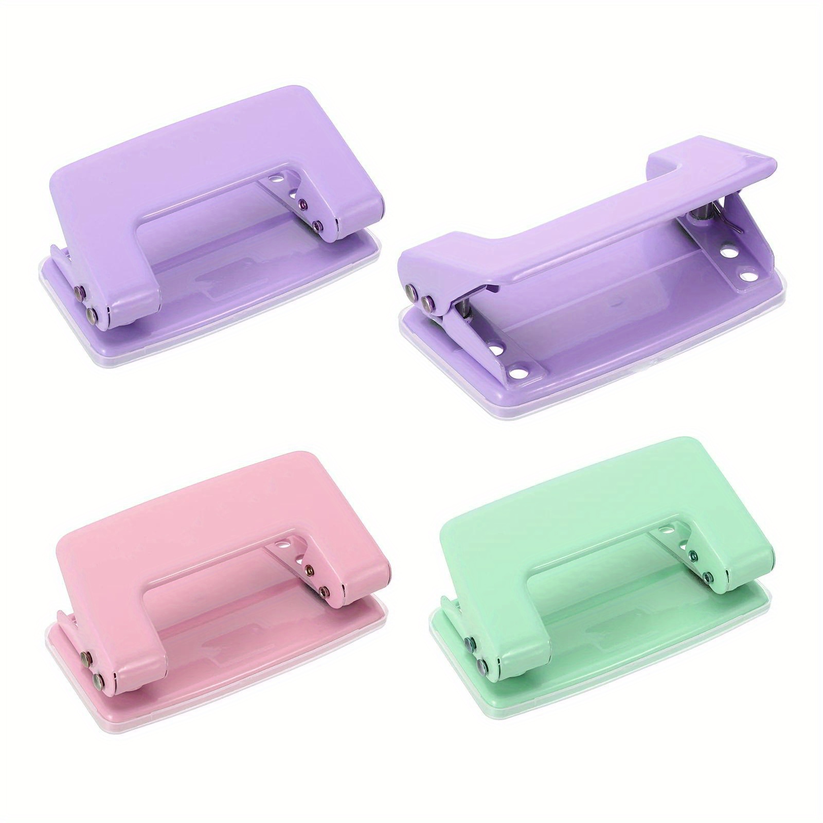 

1/4" 2-hole Puncher, Double Hole Punch, Portable Manual Puncher, Office Binding Supplies, Journal Scrapbook Hole Punch, Useful Stationery