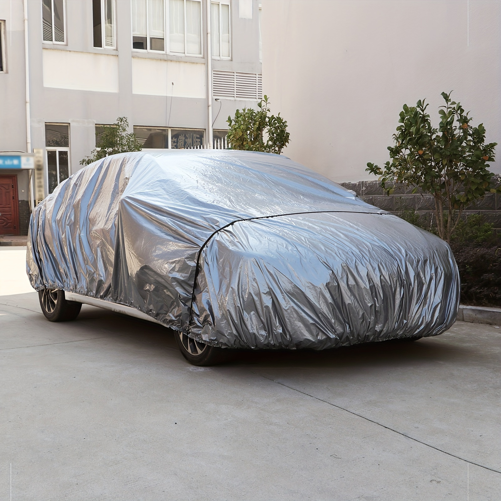 

Waterproof Car Cover - 5s Polyethylene Film, Sun Protection & Dust Prevention, Portable Sunshade