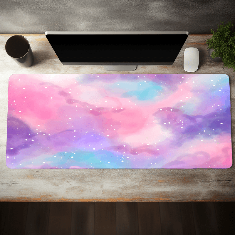 

Psychedelic Large Gaming Mouse Pad - Non-slip Rubber Base, Stitched Edge Desk Mat For Home Office & Gaming, 35.4x15.7 Inches Mouse Pads For Desk Large Mouse Pad