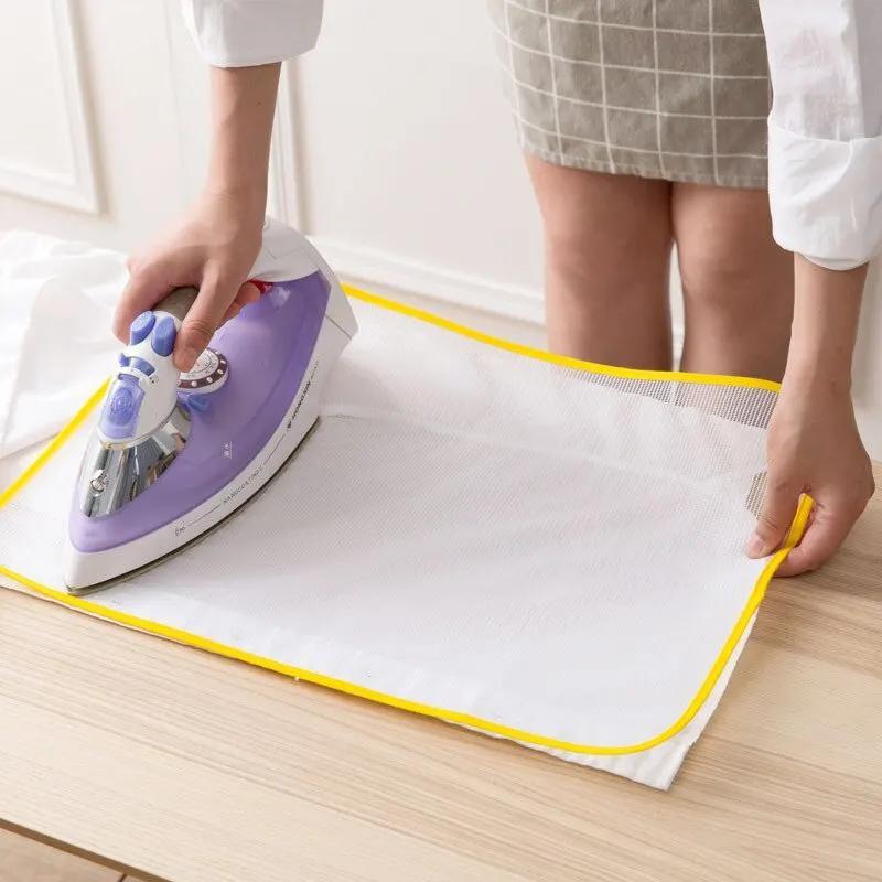 1 2pcs mesh ironing board cover high temperature resistant garment cloth heat insulation ironing mesh household mesh cloth ironing pad ironing net heat insulation garment pad color random home accessories details 4