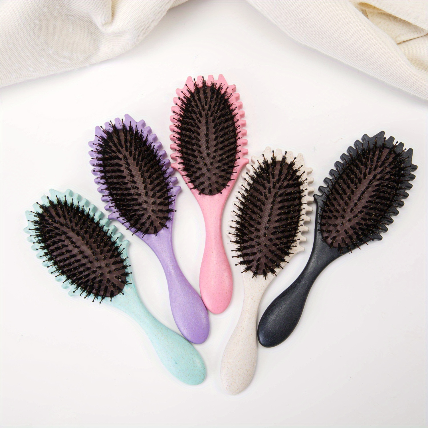 Lockenbürste Für Definierte Locken – Mit Weichen Borsten, Für Männer & Frauen | Stylingbürste Zum Glätten & Formen