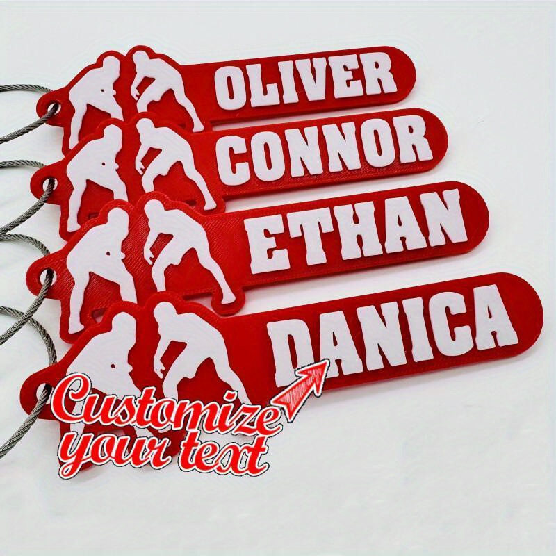 

Custom Wrestling Keychain - Personalized Name Tag For Backpacks, Perfect Gift For & On Day & Father's Day