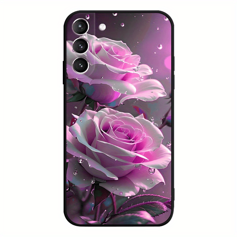 TEMU Phone Case - Roses Tpu Soft Matte Case For S10 S20 S21 S22 S23 S24 Note 10 20 Fe Lite   Ultra A35 A55 A05 A05s A73 A72 A71 A53 A52s A51 A50s A42