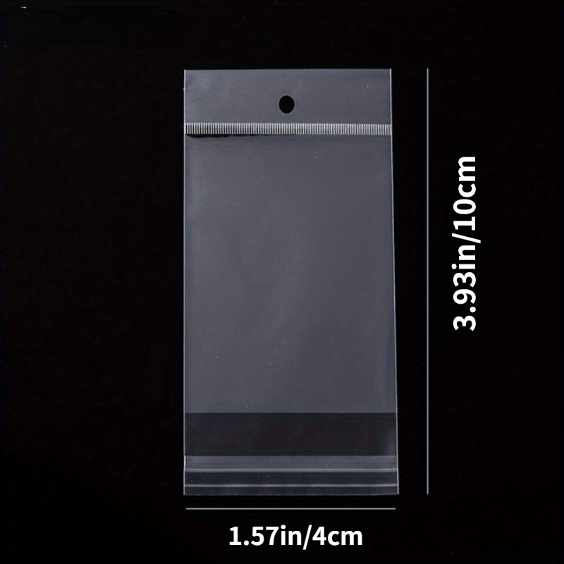 TEMU 52pcs (Épaisseur 0.07) Sachets de cellophane transparents auto-adhésifs pour sceller de sacs en plastique, emballage de bonbons, sac d'emballage