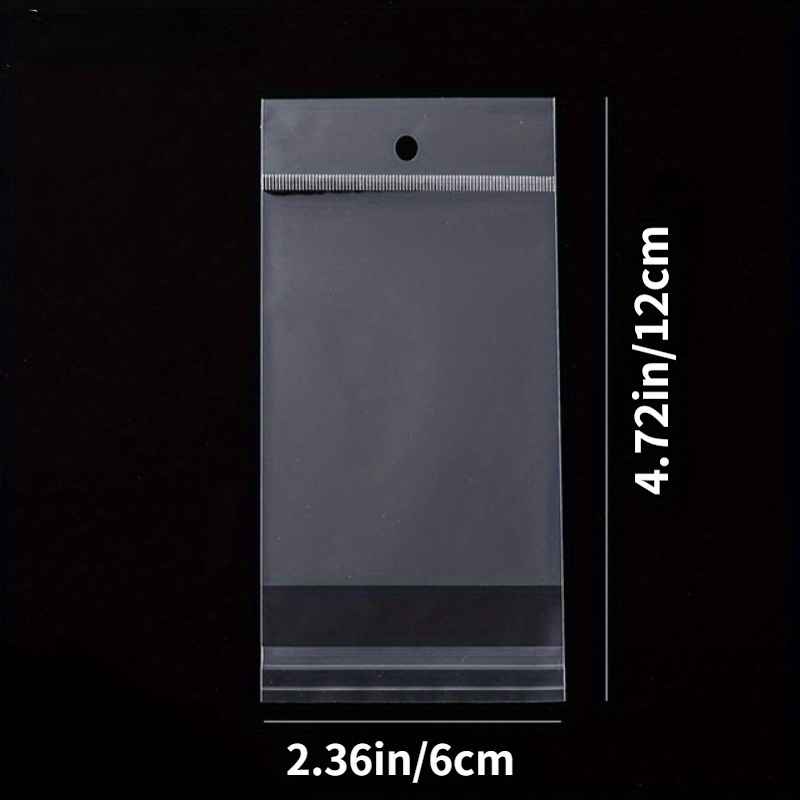 TEMU 52pcs (Épaisseur 0.07) Sachets de cellophane transparents auto-adhésifs pour sceller de sacs en plastique, emballage de bonbons, sac d'emballage