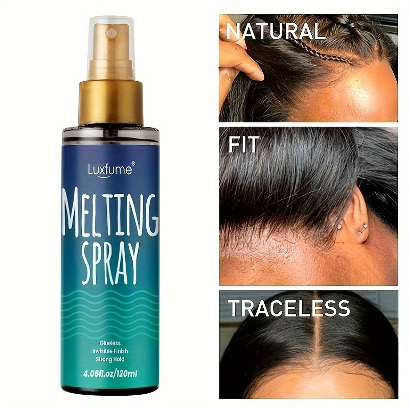 

120ml Melting Spray, Invisible Lace Wig Adhesive, Strong Hold, Natural & Traceless Hair Styling, Quick Fix & Firm Hold