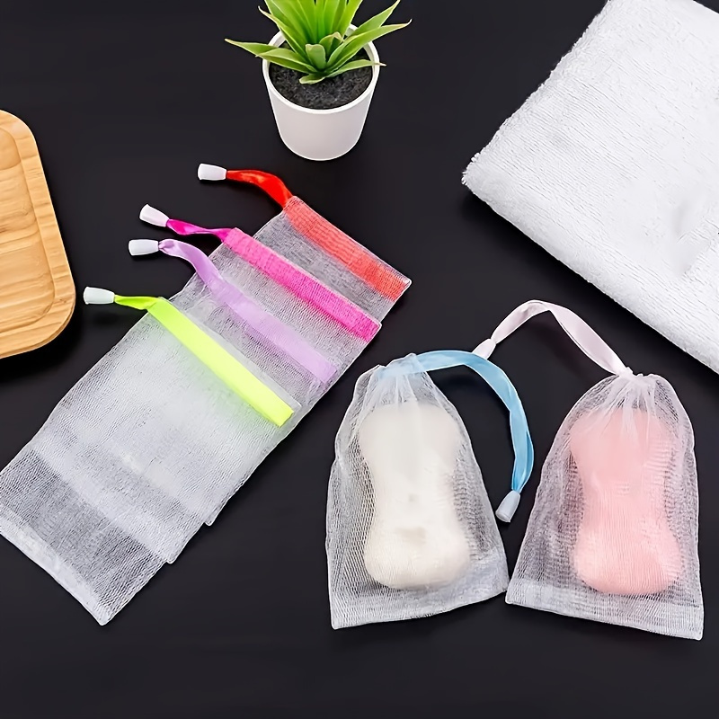 

10 Pcs Exfoliating Drawstring - Foam Bag For And ( )