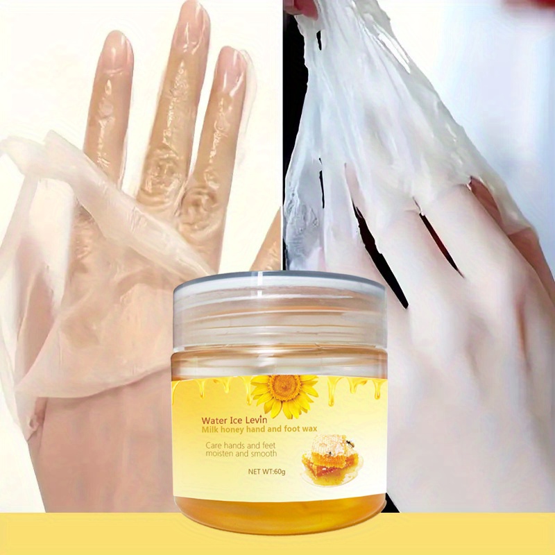 

60g Milk Honey Peeling Hand And Foot Wax, Softening & Exfoliating Silky Moisturizing Hand Mask Paraffin, Smooth And Soften Skin, For Hands & Feet Care