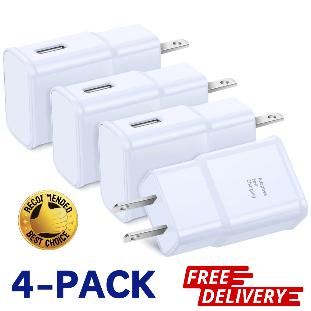 

4pcs Fastfish Usb Charger, Charging Adapter, 10-20w , Compatible Samsung & Devices, Us , For 110v/220v