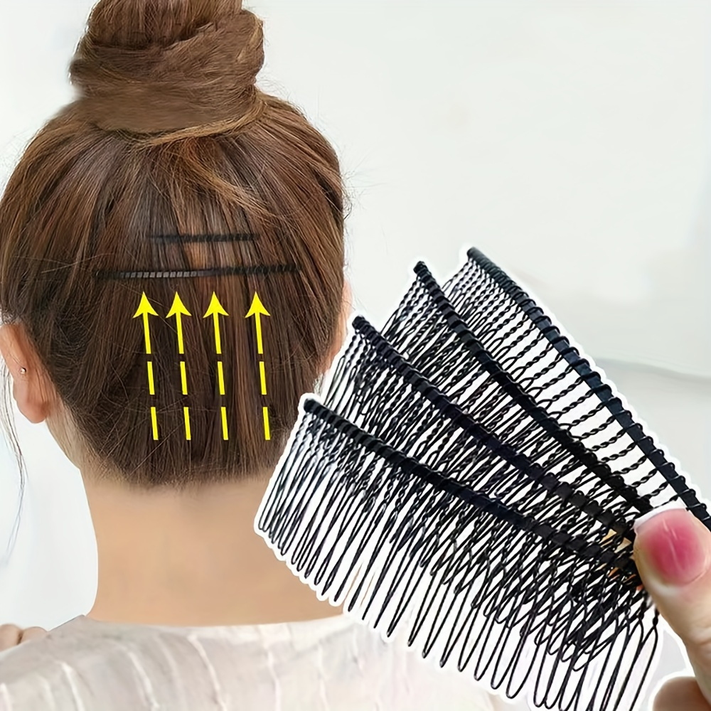 

2pcs Invisible Insert Comb Hair Styling Tool For All Hair Types - Edge Control And Repair For Broken Hair