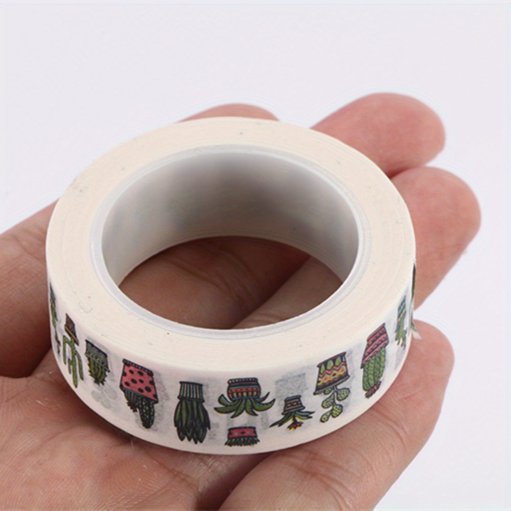 1pc Plant And Animal Handbook Tape Cute Handbook Stickers Washi Tape Colorful Material Small Fresh