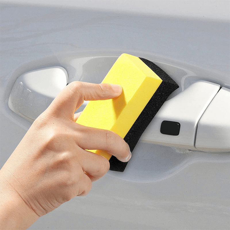

premium-quality" 2-piece Soft Car Wash Sponges - Gentle On Paint, Ideal For Tire Brushing & Interior Cleaning