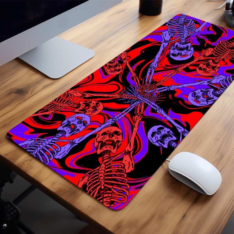 

Magic Skeleton Handshake Mouse Pad: Vibrant Aesthetic, Large Gaming Mouse Pad, Non-slip Office Desk Mat, Rubber Material, Perfect For Birthday Gifts And Office Decor