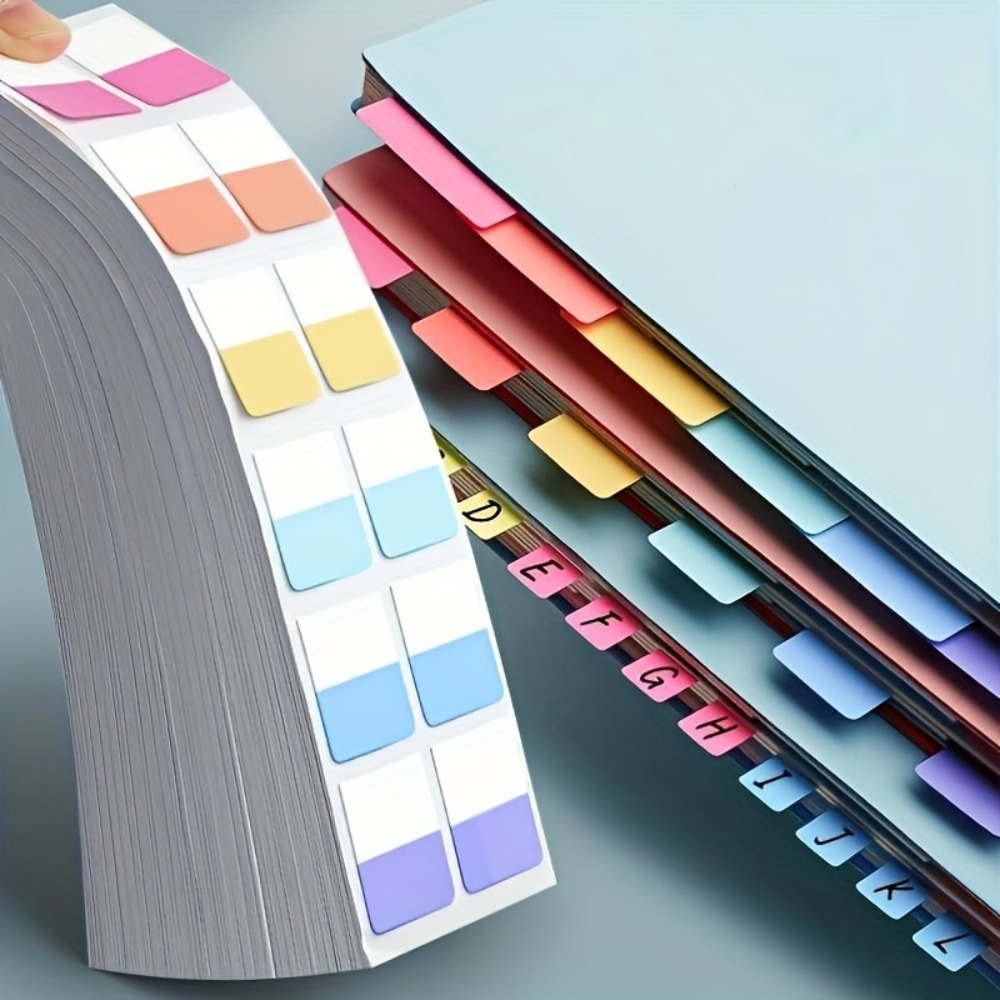 

120pcs Abs Index Tab Stickers - Multi- File Sorters For Easy Page Marking & Classification