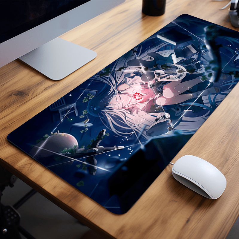 

Anime Girl Aesthetic Large Gaming Mouse Pad - Non-slip Rubber Office Desk Mat, Computer Keyboard Accessory - Decorative Birthday Gift For Women, Girlfriend, Teens