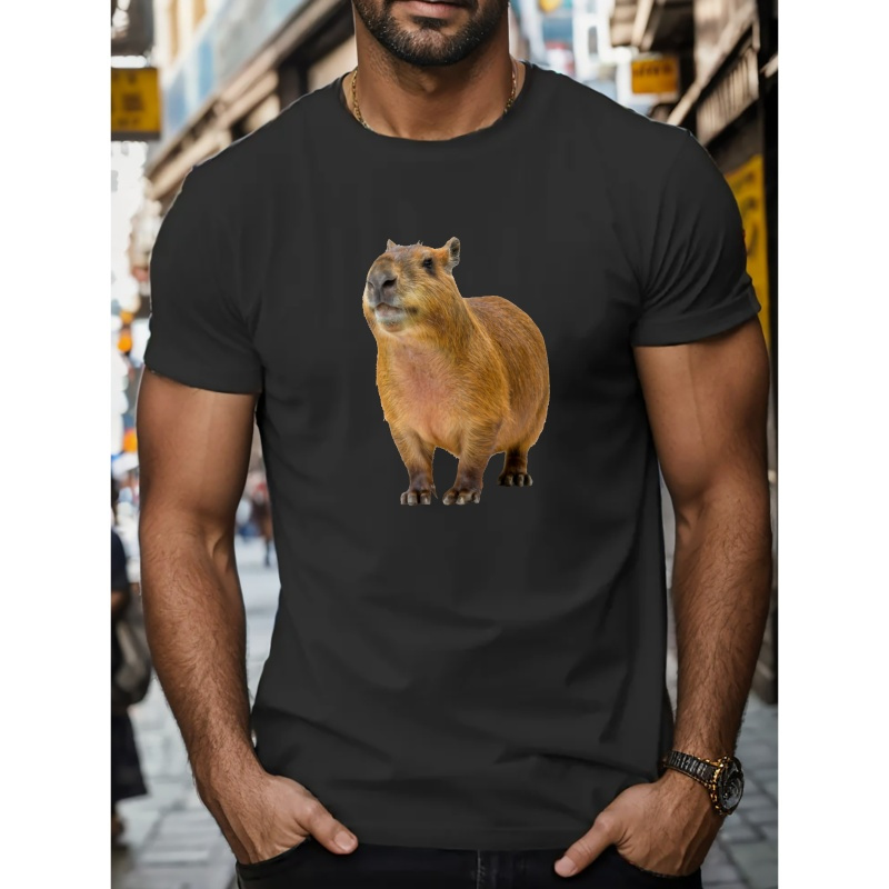 

Funny Capibara Men's Short Sleeve T-shirt Summer T-shirt Top