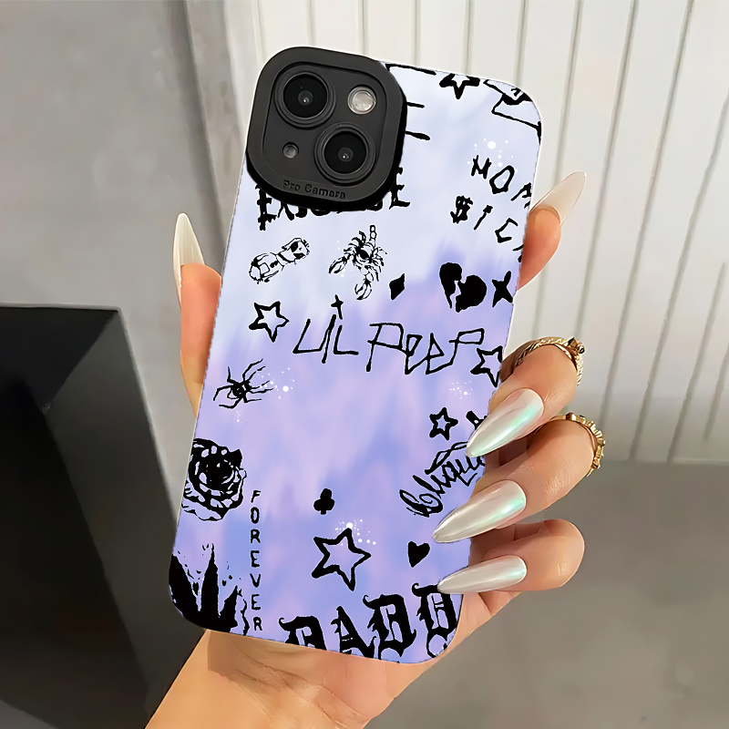 

Lil Peep Inspired Eye Soft Tpu Phone Case Bundle For - Durable Matte Finish, Scratch-resistant Protective Cover With Trendy Graphic Design