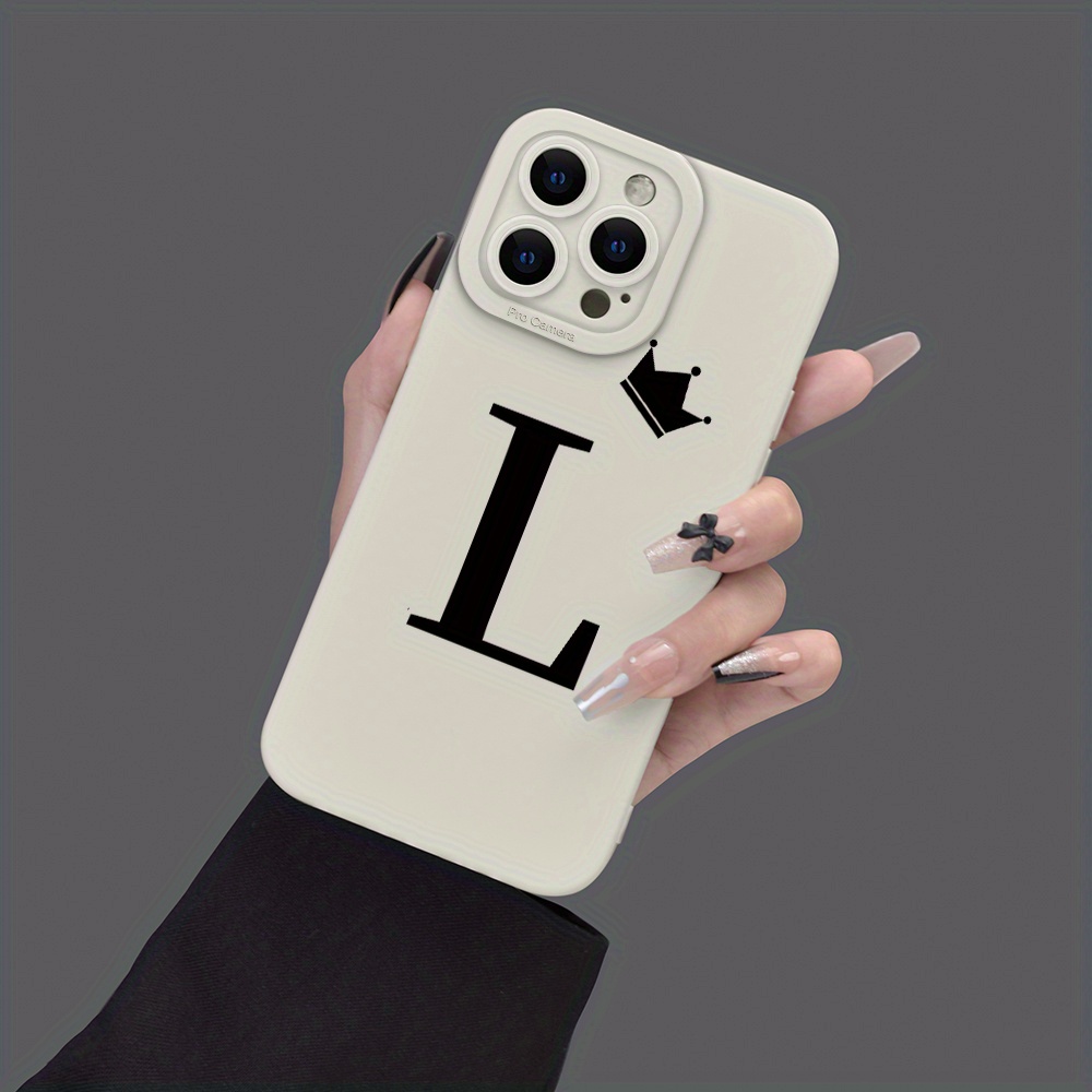 

Letter Pattern Mobile Phone Case Full-body Protection Shockproof Anti-fall Tpu Case Color: Transparent White Black For Men Women For Iphone 15 14 13 12 11 Xs Xr X 7 8 Mini Plus Pro Max Se