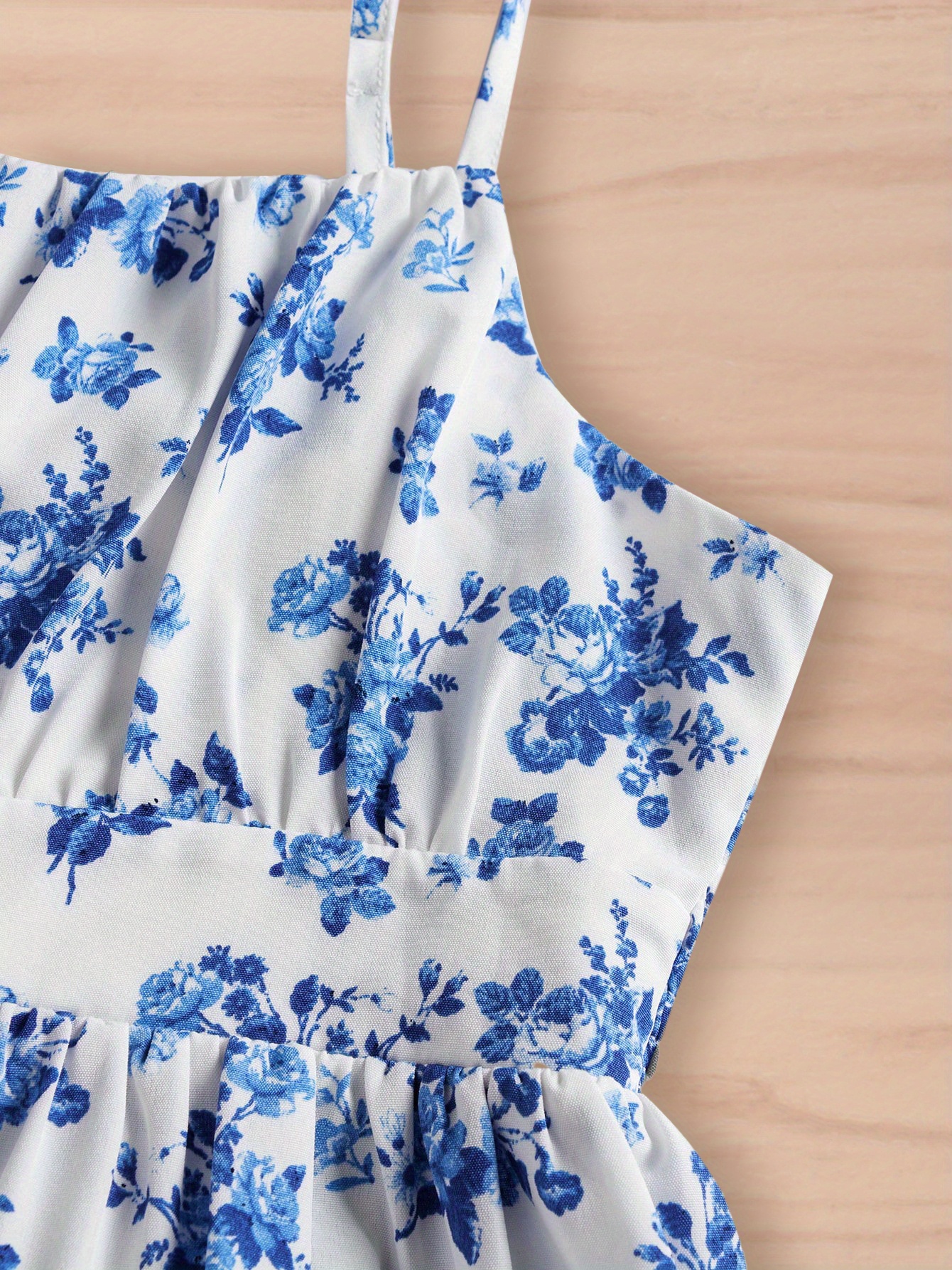 sachin and babi light blue dress Blue Gingham Strapless Maxi Dress with Pockets main image 0