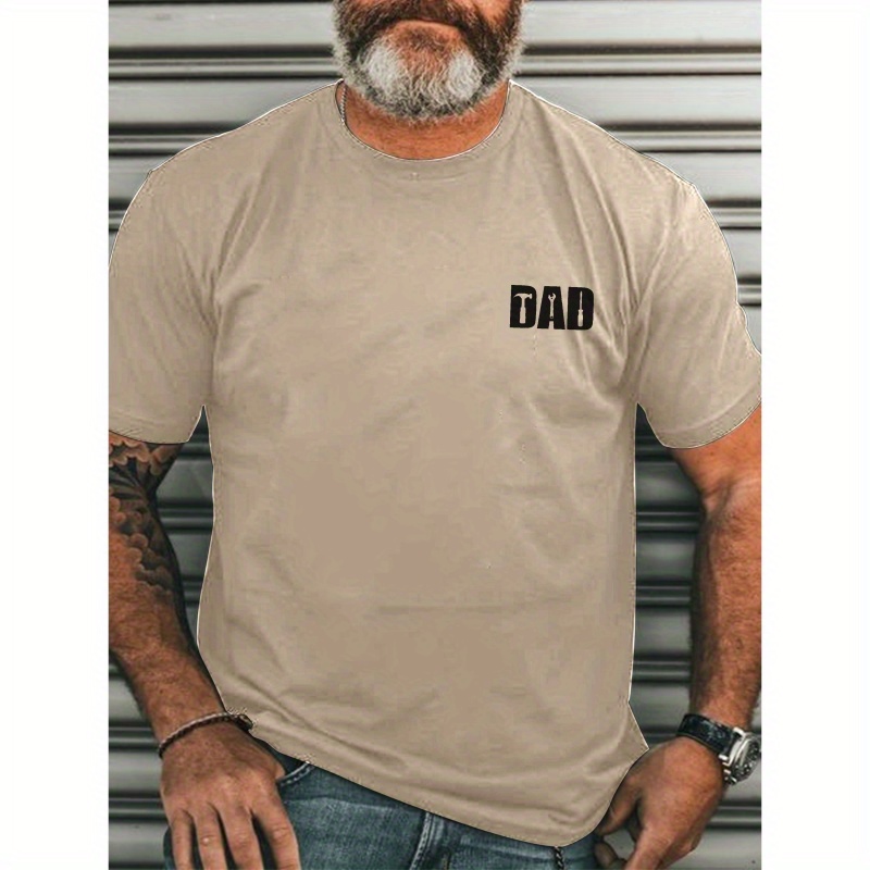 

Dad Spring And Summer Men's Short-sleeved T-shirts Printed Tops Summer T-shirts