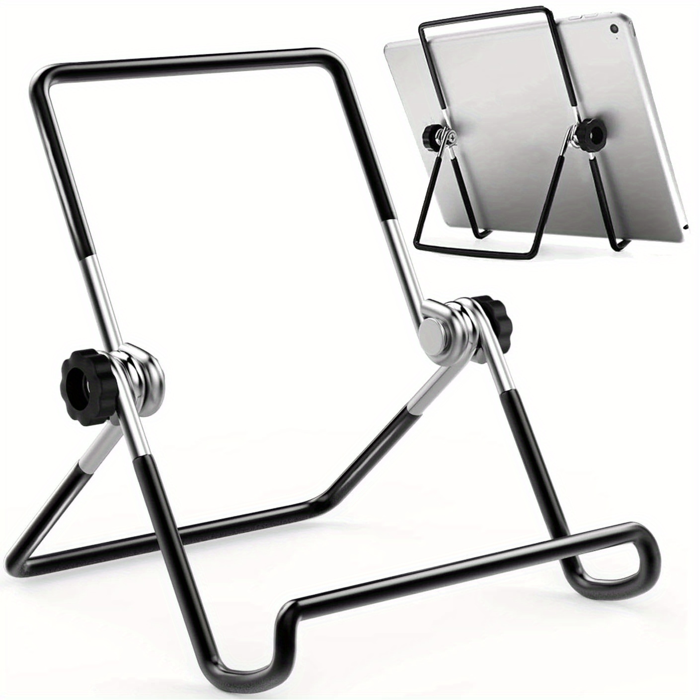 

Portable Metal Foldable Adjustable Phone Tablet Stand, Desktop Holder Mount Adjustable Desk Support Flexible Phone Stand