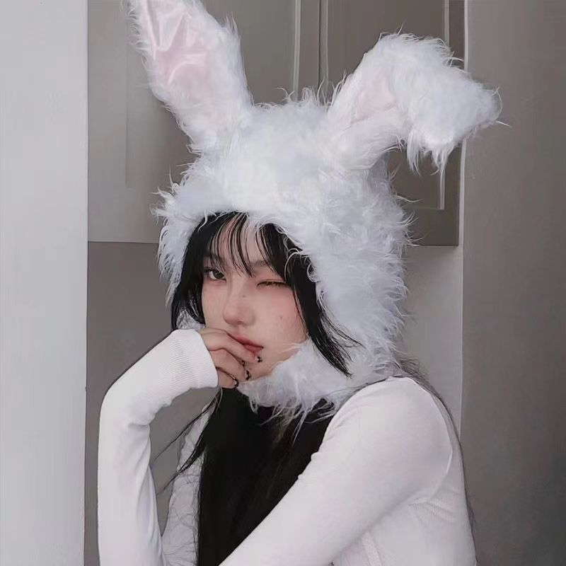 cute plush bunny ear hat women soft long ears Temu United Arab