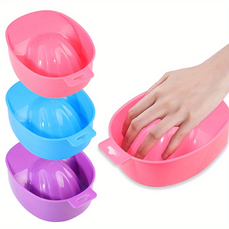 

1pc Professional Nail Soak Bowl - Salon-quality Manicure & , , For Acrylic & Gel Removal, With Handle, In Pink, Blue, Purple