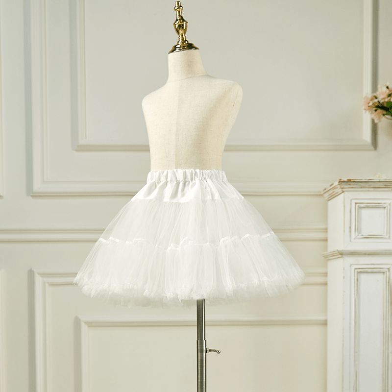 

Sporty Style Fluffy Petticoat Daily Wear Cosplay Crinoline Skirt, Polyester Fullness Tutu Underskirt For Dresses