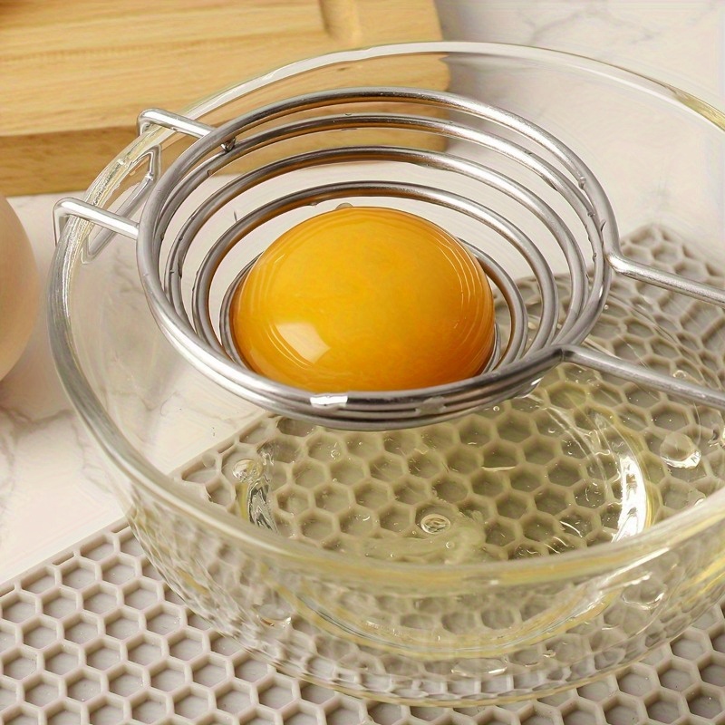 1 separador de huevos de acero inoxidable premium - Separa fácilmente las claras y las yemas para resultados de horneado perfectos - Gadget de cocina esencial para cocineros caseros y chefs profesionales