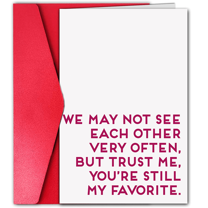 

1pc, Best Friend Birthday Card For Long Distance Friendship, Happy Birthday Card For Her, Gift For Best Friend, You're My Favorite Card