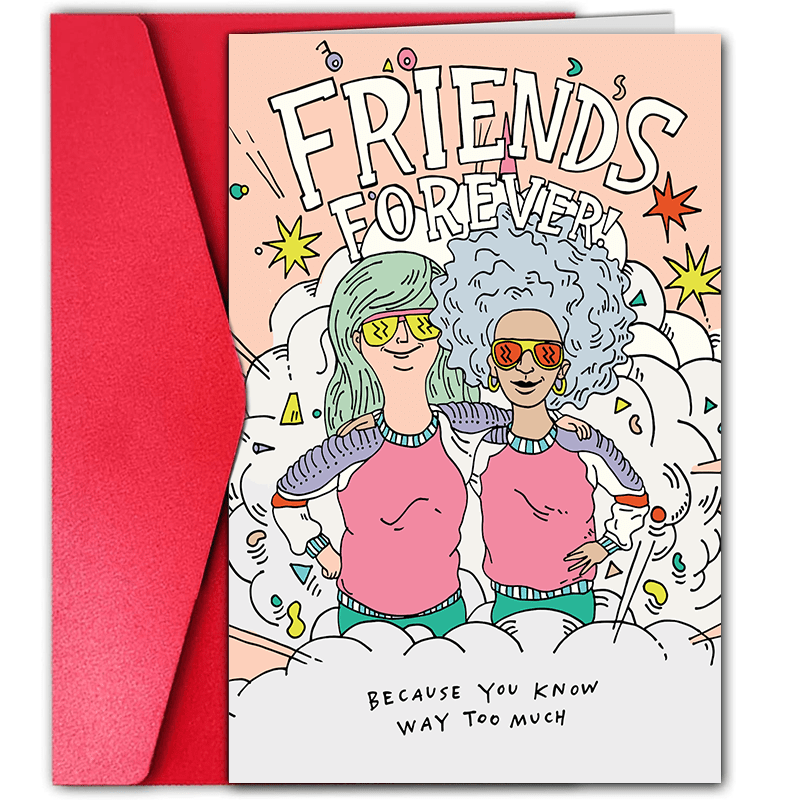 

1pc Funny Birthday Card Friendship Card Card