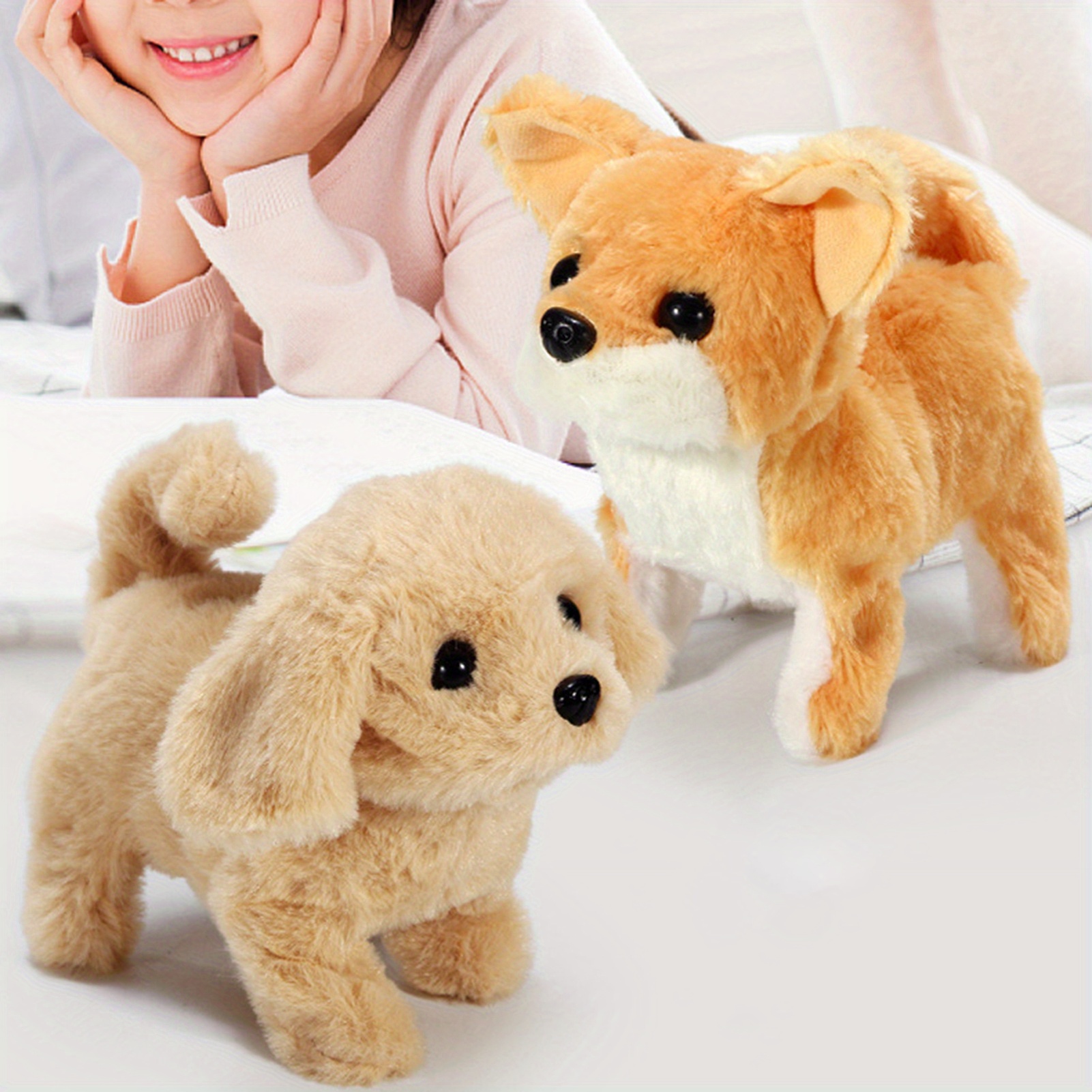 

A Cute And Versatile Electronic Pet Robot Puppy Toy, With Exquisite Craftsmanship, Measuring 7.09*5.12*5.91 Inches, Is A Perfect Gift For The Holidays.