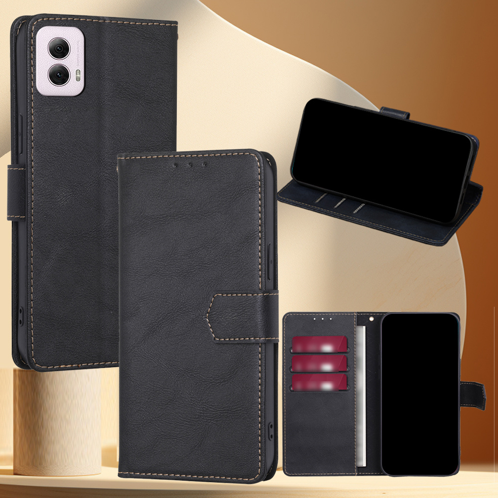 

For Moto G14 4g G24 4g G04 4g G Stylus 2023 4g G Stylus 2024 5g G Play 2024 4g G Power 2024 5g Business Rfid Leather Wallet Flip Case With Card Slots