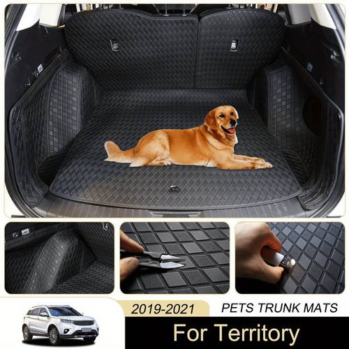 For Ford For Territory 2019-2021 Three Layer PVC Stereo Full Cover Anti-Slip Pets Trunk Mats