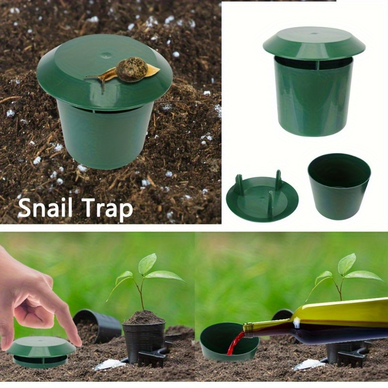 

2 Packs, Snail Traps, 11cm Diameter Garden Slug Catcher, 9.5cm Height Pest Control For Home And Vegetable Gardens, Reusable Insect Cage