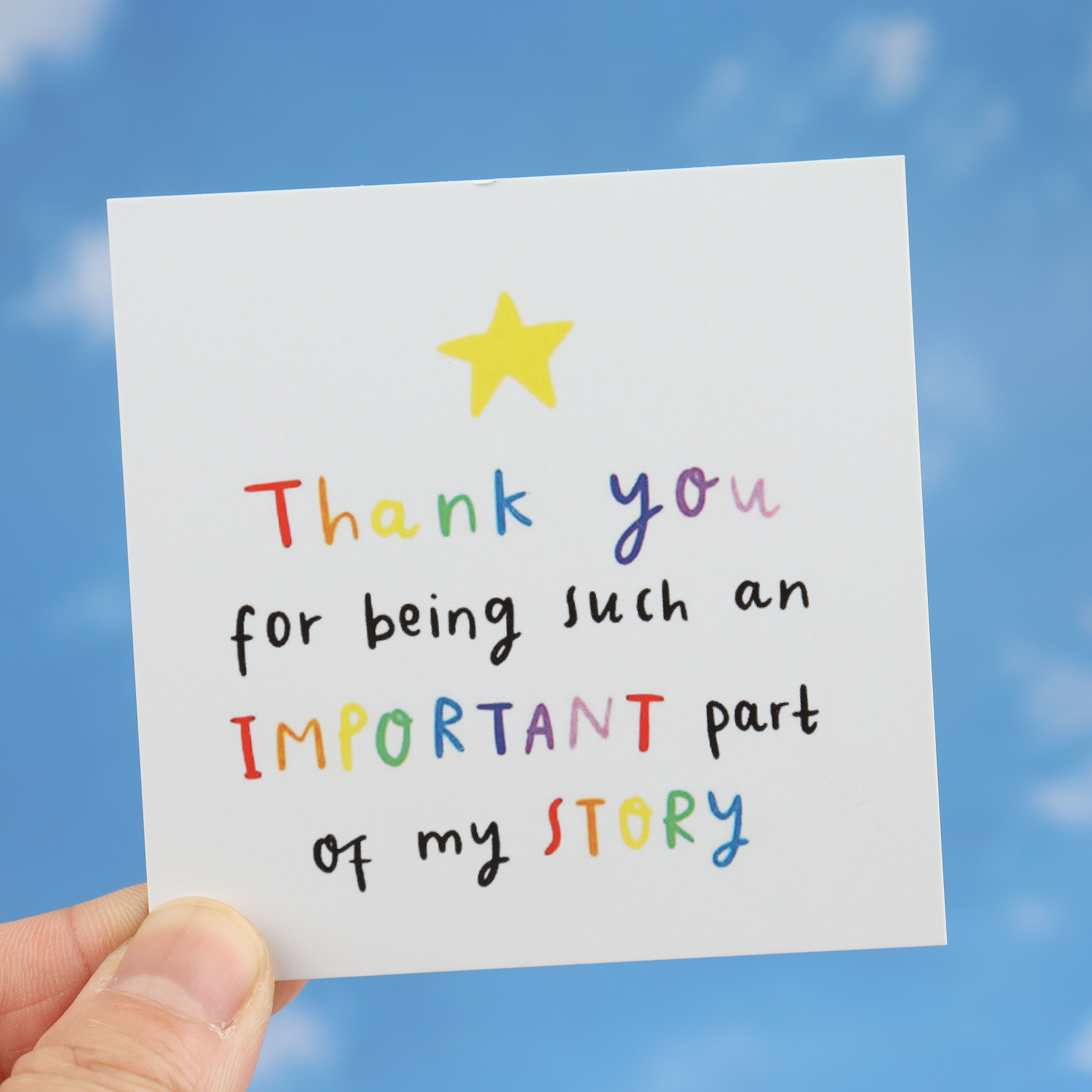 

3pcs/5pcs/10pcs 'thank You For Being So Important Part Of My Story' Thank You Card Graduation Card Teacher's Day Card Friendship Card