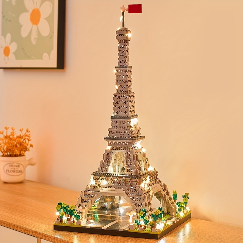 

3585pcs Architecture Paris Eiffel Tower Micro Blocks Set, Linibricks, 3d Puzzle Toy, Educational Toys To Explore Worldarchitecture, Building Blocks Set Gift