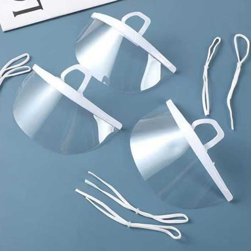 4 6 piece transparent disposable face for cooks restaurant staff splash droplet protection perfect for holidays special events details 2