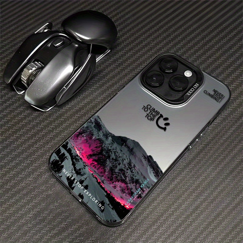 

Chic Silver Lava & Snow Mountain Design Case For Iphone 13/14/15 Series - Durable Tpu, Full-body Protection, Stylish & Premium Feel