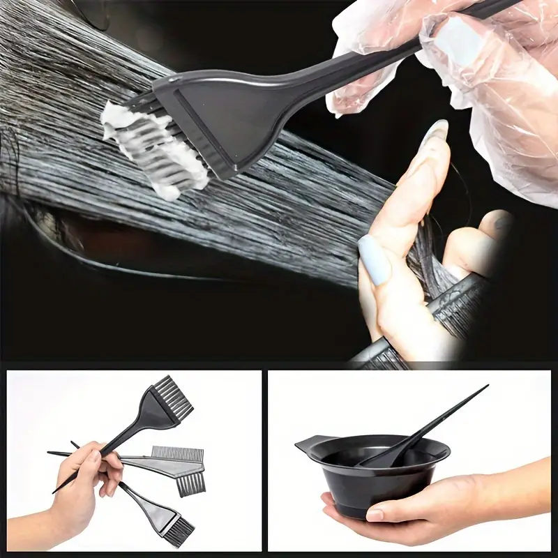 complete hair dye kit comb brush mixing bowl hair dye and styling tools for normal hair types Product details 1
