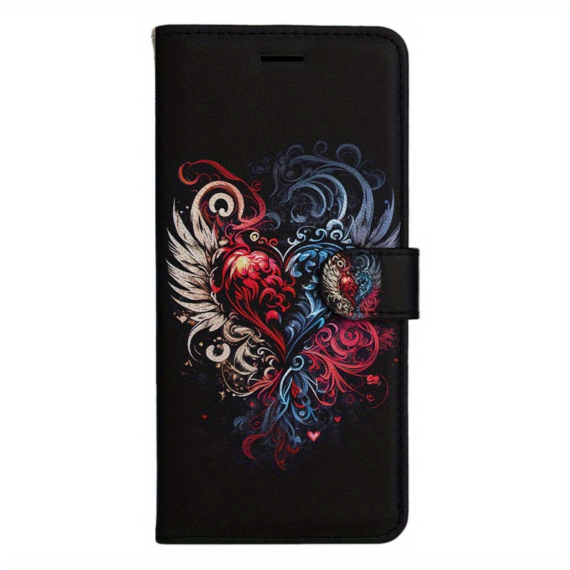 TEMU Phone Case - Wallet Case With A Blue And Red For For Models Including S8, S9, S10, And More