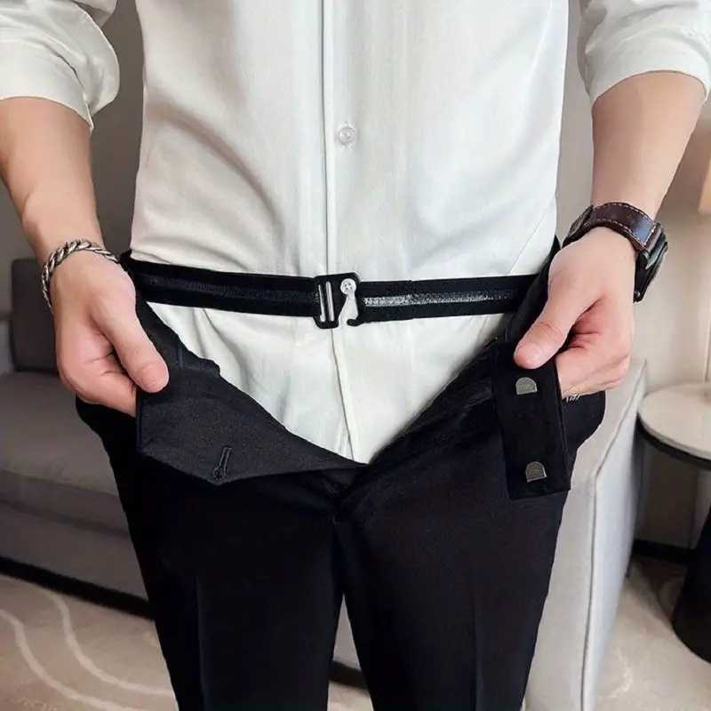 

Tuck-it Shirt Stay Belt For Men, Grade Non-slip Shirt Tool With Elastic Waistband, Perfect Gift For A Polished Look