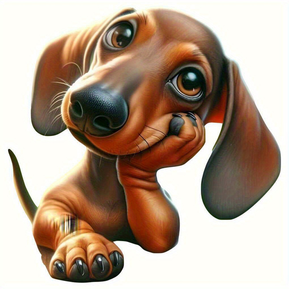 

1/2/3pcs Cute Dachshund Iron-on Stickers For Men, Suitable For T-shirts Garment Bags Pillows
