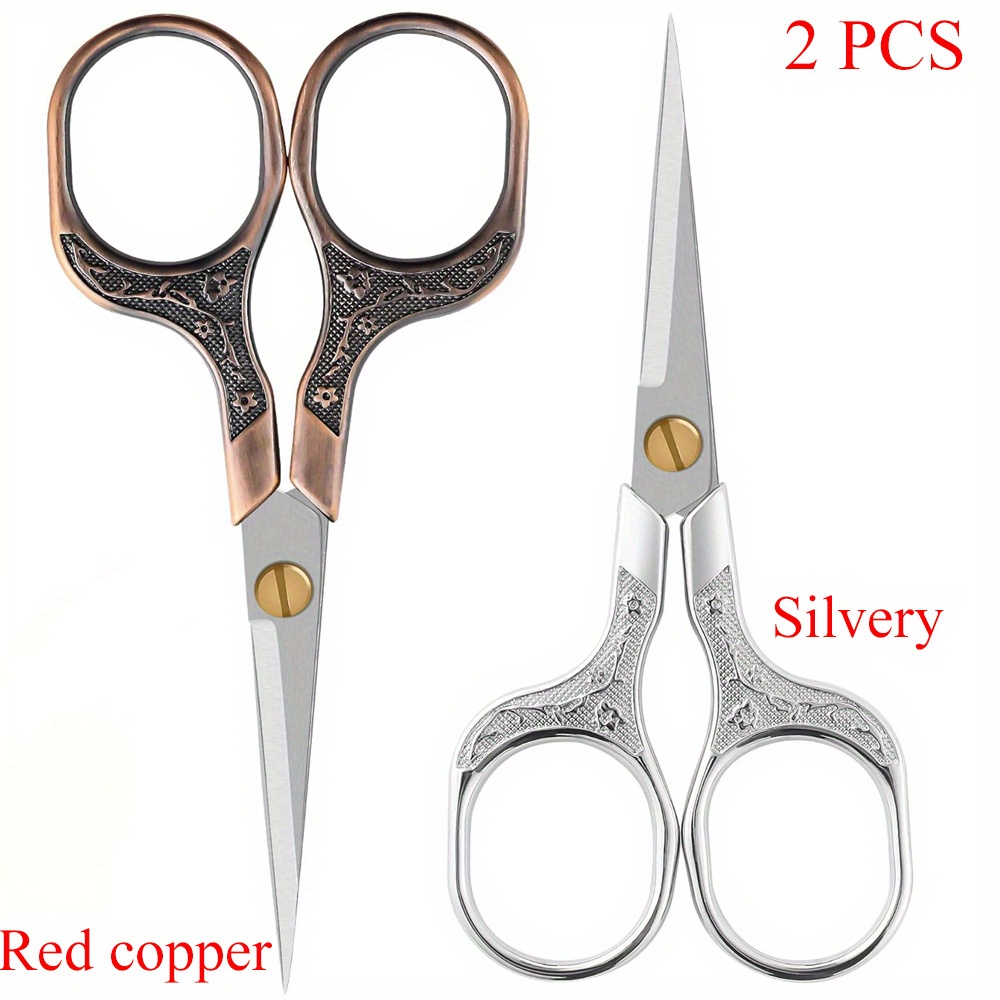 

2pcs For Facial , & Trimming - Steel Grooming Shears For Men And Women