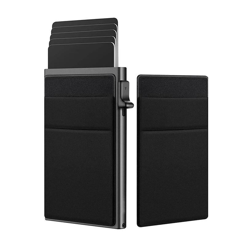

1pc Men's Rfid Blocking Wallet, Ultra-slim Simple Mini Card Holder, Secure And Portable Black Wallet With Coin Slot