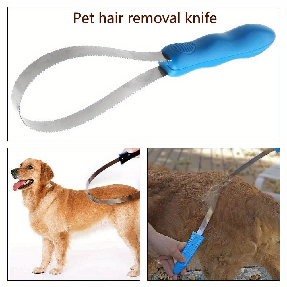 

Dog Grooming Tool - Stainless Steel Shedding Blade Brush, Metal Sweat Scraper For Dogs & Horses, Hair Care And Cleaning Pet Supplies