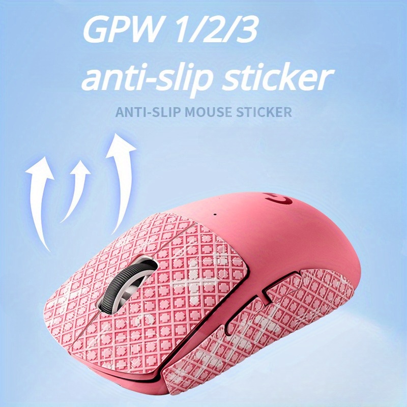 

Enhance Your Gaming: Non-slip, Sweat-absorbent Pvc Grip Tape For Logitech Gpw 1/2 & G Pro X - Boost Precision & Comfort