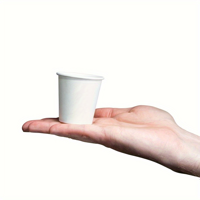 50 100pcs disposable small paper cups supermarket   snack   coffee beverage   mini mouthwash cup details 0