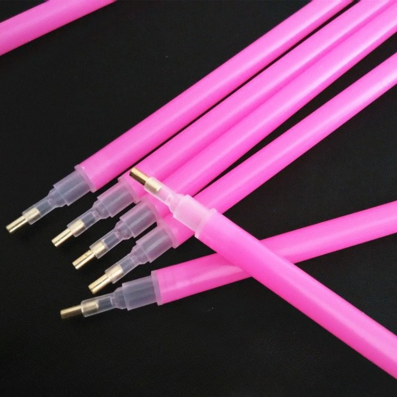 

20pcs Copper Multi-head Diamond Painting Drill Pen Set, Three-head Cement Point Drill Pen Kit For Crafting